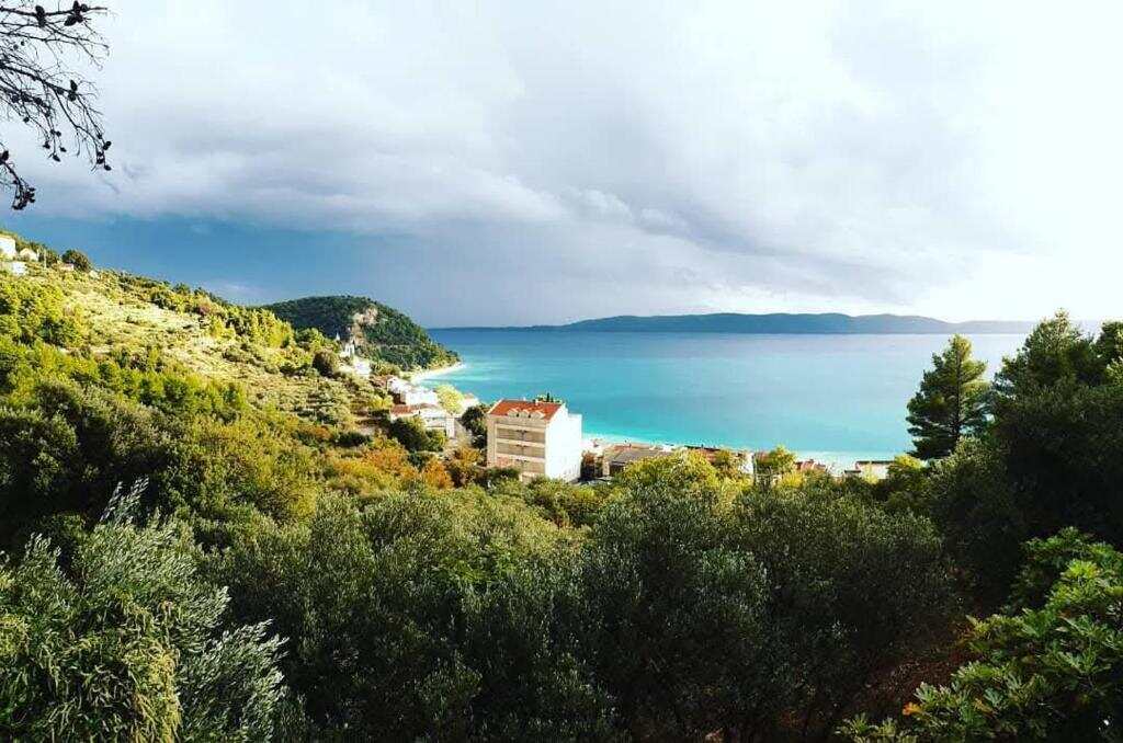 View over the bay and the coast of Živogošće, Croatia